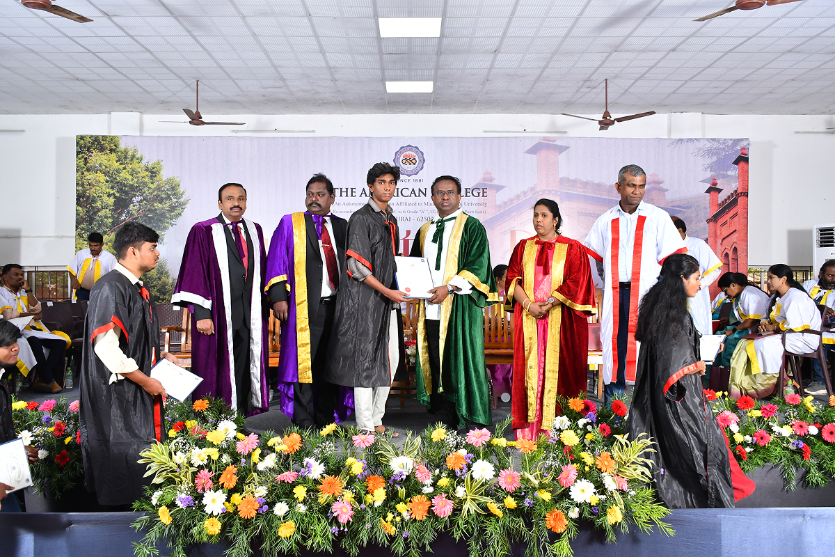 Deepak surya graduation day at the american college